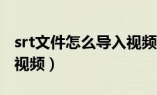 srt文件怎么导入视频文件（srt文件怎么导入视频）