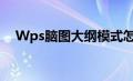 Wps脑图大纲模式怎么保存（wps脑图）