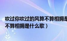 吹过你吹过的风算不算相拥是什么歌词（吹过你吹过的风算不算相拥是什么歌）