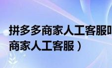 拼多多商家人工客服叫不出来怎么办（拼多多商家人工客服）