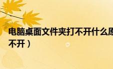 电脑桌面文件夹打不开什么原因怎么办（电脑桌面文件夹打不开）