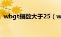 wbgt指数大于25（wbgt指数是什么意思）