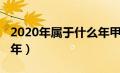 2020年属于什么年甲子年（2020年属于什么年）