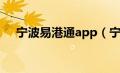 宁波易港通app（宁波易港通预约平台）