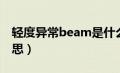 轻度异常beam是什么意思（beam是什么意思）