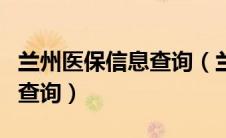 兰州医保信息查询（兰州市医疗保险个人账户查询）