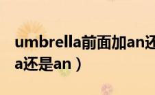 umbrella前面加an还是a（umbrella前面用a还是an）