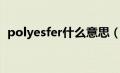 polyesfer什么意思（polyester什么意思）