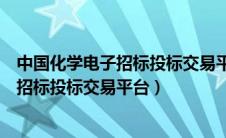 中国化学电子招标投标交易平台年费是多少（中国化学电子招标投标交易平台）