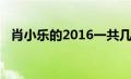 肖小乐的2016一共几集（肖小乐的2016）