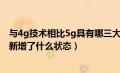 与4g技术相比5g具有哪三大明显优势（与4g相比5g新空口新增了什么状态）