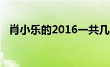 肖小乐的2016一共几集（肖小乐的2016）