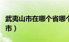 武夷山市在哪个省哪个市（武夷山市属于哪个市）