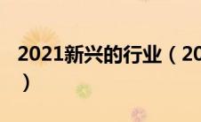 2021新兴的行业（2020年新兴的行业是什么）