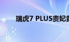 瑞虎7 PLUS贵妃黄限定版正式上市