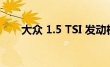 大众 1.5 TSI 发动机将达到欧 7 标准