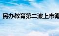 民办教育第二波上市潮背后 都有哪些危与机