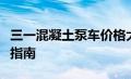 三一混凝土泵车价格大揭秘：最新报价及购买指南