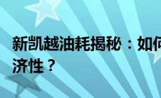 新凯越油耗揭秘：如何降低油耗，提高驾驶经济性？