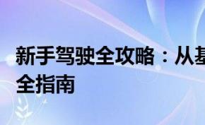 新手驾驶全攻略：从基础技能到高级技巧的完全指南