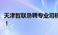 天津智联急聘专业司机，高薪职位等你来挑战！